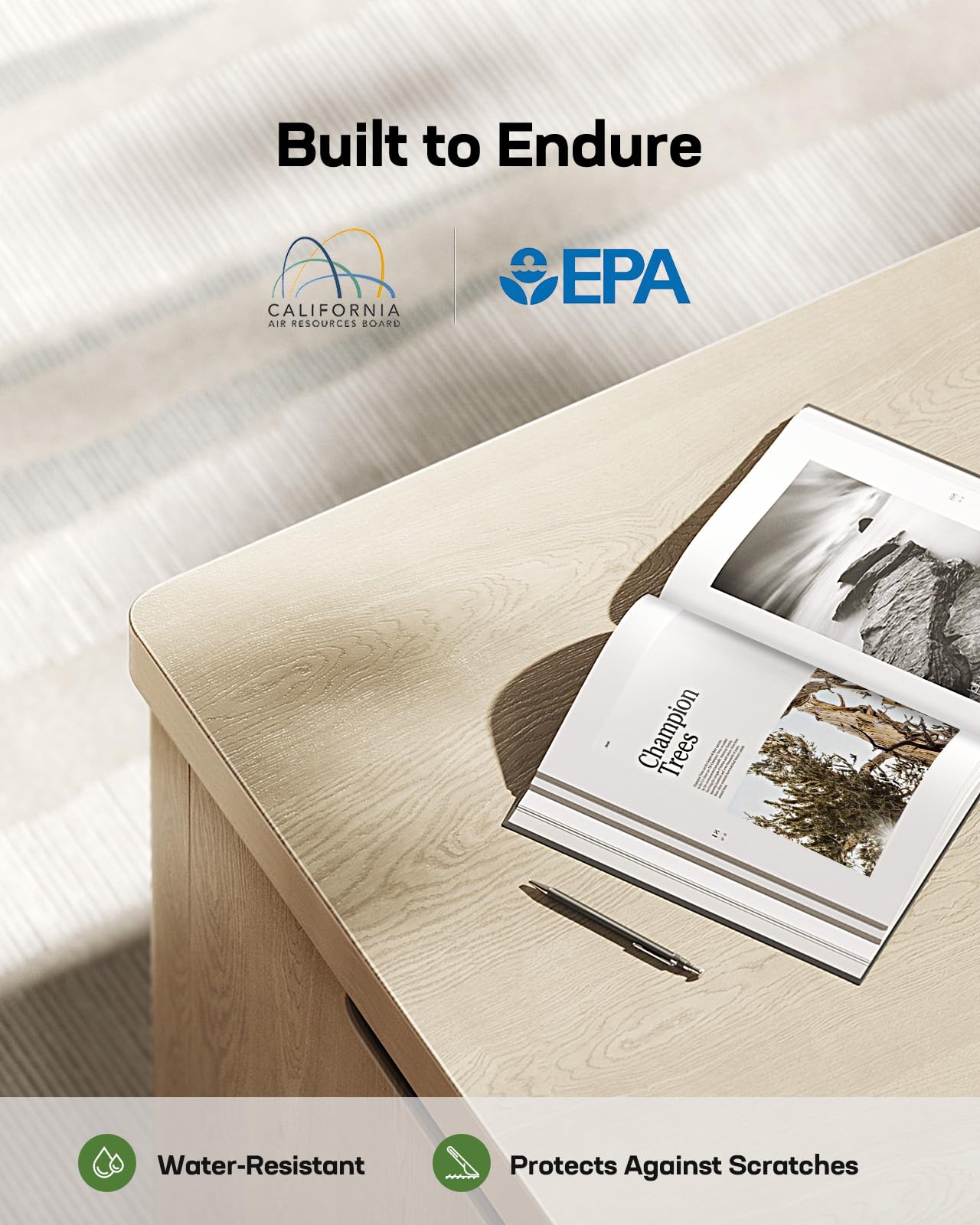 Marsail Lift Top Coffee Table with Open & Hidden Storage, Modern Fluted Coffee Table with Smooth Lift Mechanism, Sturdy Space-Saving Center Table for Home Living Room, Office, Natural Oak