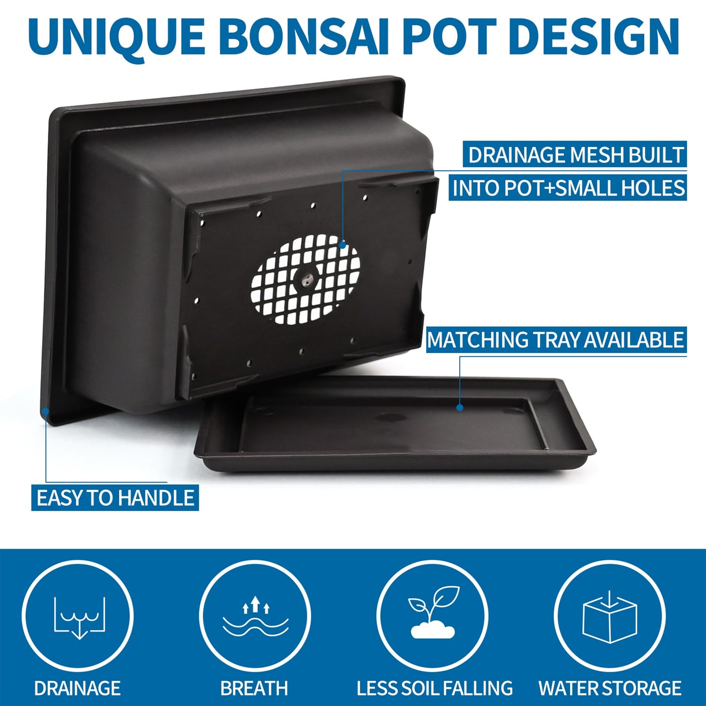 Sproutix Bonsai Starter Kit, 5 Seeds Growing into Blue Spruce, Chinese Boxwood, Dawn Redwood, Flame Tree and Judas Tree, Including Complete Gardening Tools with A Gift Box, Christmas Gifts for Women