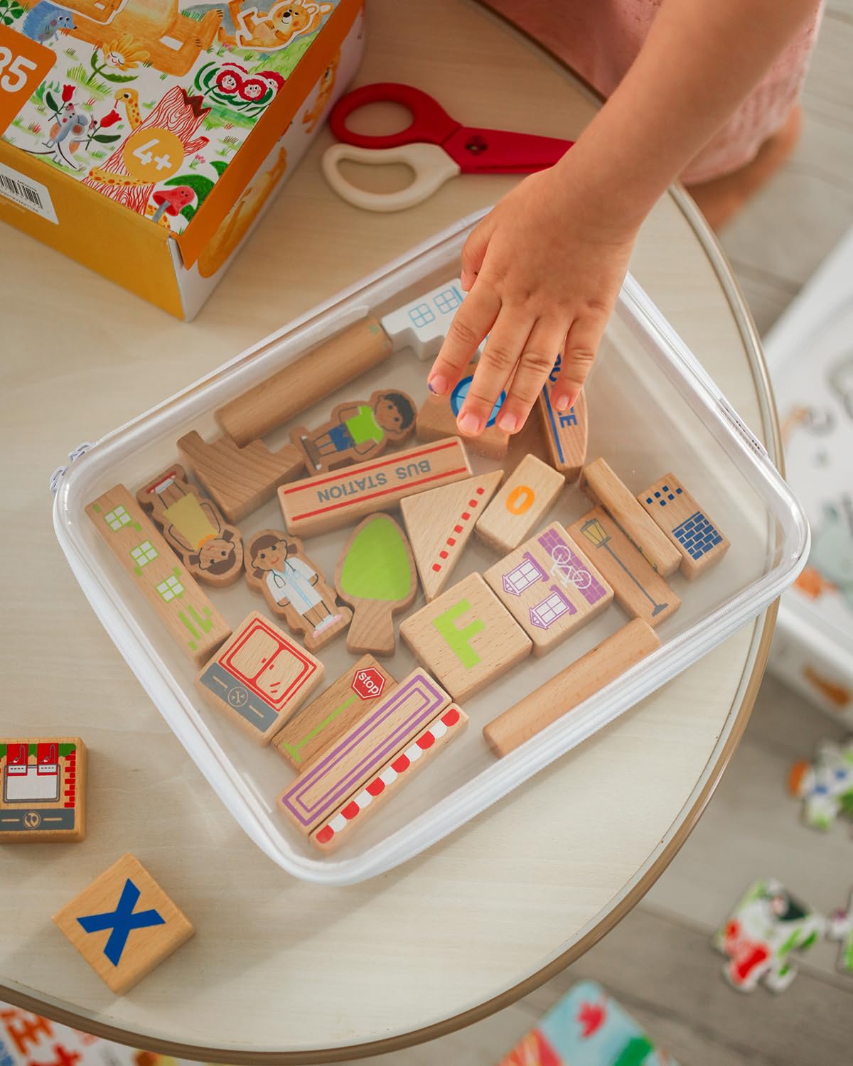 3PCS Zippered Hard Pouch Double, Diaper Bag Organizing Pouches, Waterproof Cosmetic Bag with Zipper,Kid's Toy Storage Organizer Bins,Hard Plastic Case,Clear Zipper Bags for Organizing,Pencil Case