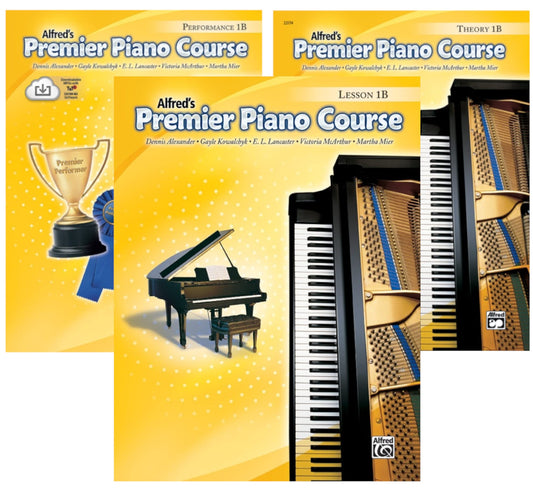 Alfred's Premier Piano Course Lesson 1B (Lesson, Theory, Performance)