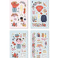Rongrong Let's Get Crafty Planner Stickers Book for Planners, Calendars, Journals and Projects – Premium Quality Hand Drawn Creative Sewing Knitting Supplies – Scrapbook Accessories – 24 Pages