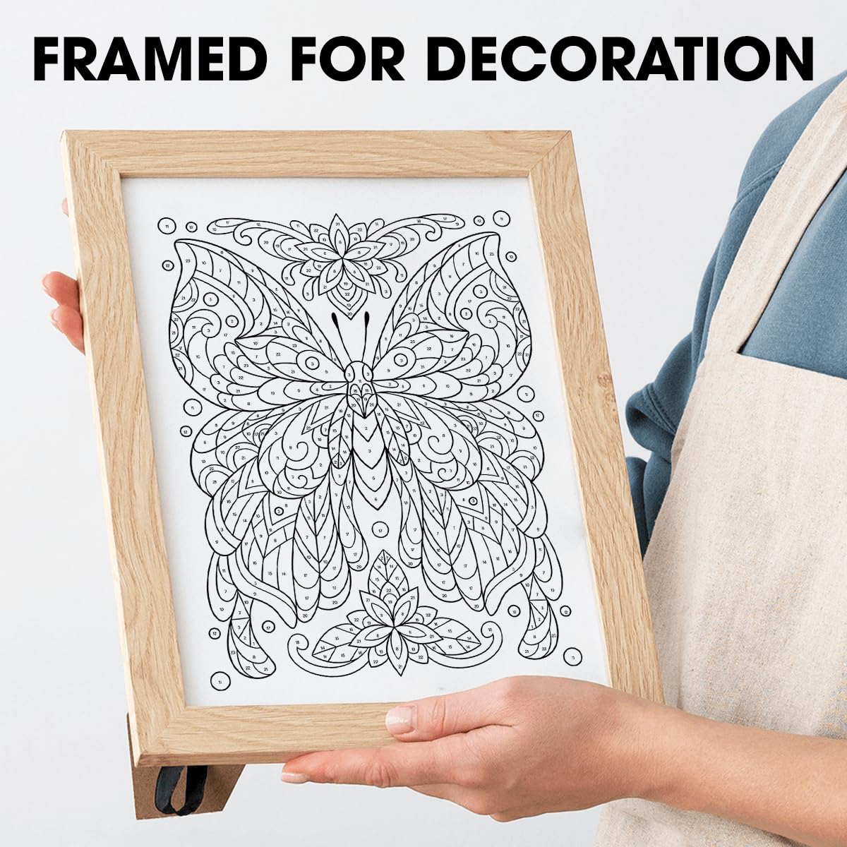 SOUTHERN LOTUS Color by Number Butterfly & Flower Patterns Spiral Coloring Book, Relaxation with Spiral Bound Coloring Book - Unwind and Redefine