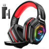 2.4GHz Wireless Gaming Headset for PC, Ps5, Ps4 - Lossless Audio USB & Type-C Ultra Stable Gaming Headphones with Flip Microphone, 40-Hr Battery Gamer Headset for Switch, Laptop, Mobile, Mac