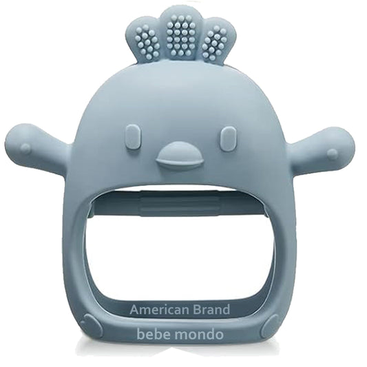 Infant Toys 0-6, Teething Toys 3-6 6-12 Months, Anti Drop Hand Teethers Baby Chew Toys for Teething Relief, Silicone Teether Pacifier Teething Mitten Newborn Toy 0 3 for Sucking Needs,BPA Free-Blue