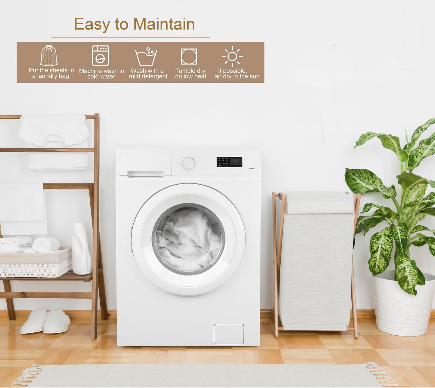 Lanest Housing Silk Satin Sheets, Full Size Satin Bed Sheet Set with Deep Pockets, Cooling Soft and Hypoallergenic Satin Sheets Full - Taupe