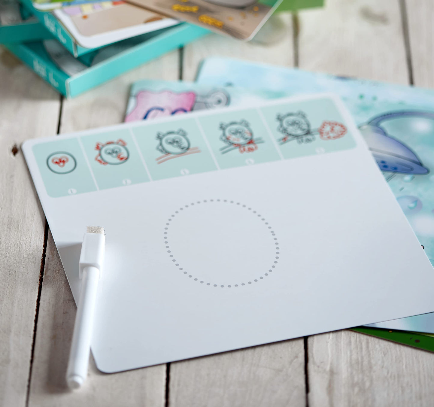 Drawing with Alphabet Learning Letters Tracing ABC Handwriting Toys Set Educational Game Birthday Gift for Preschool Activities Girl Boy 3-6 Years Old Kids