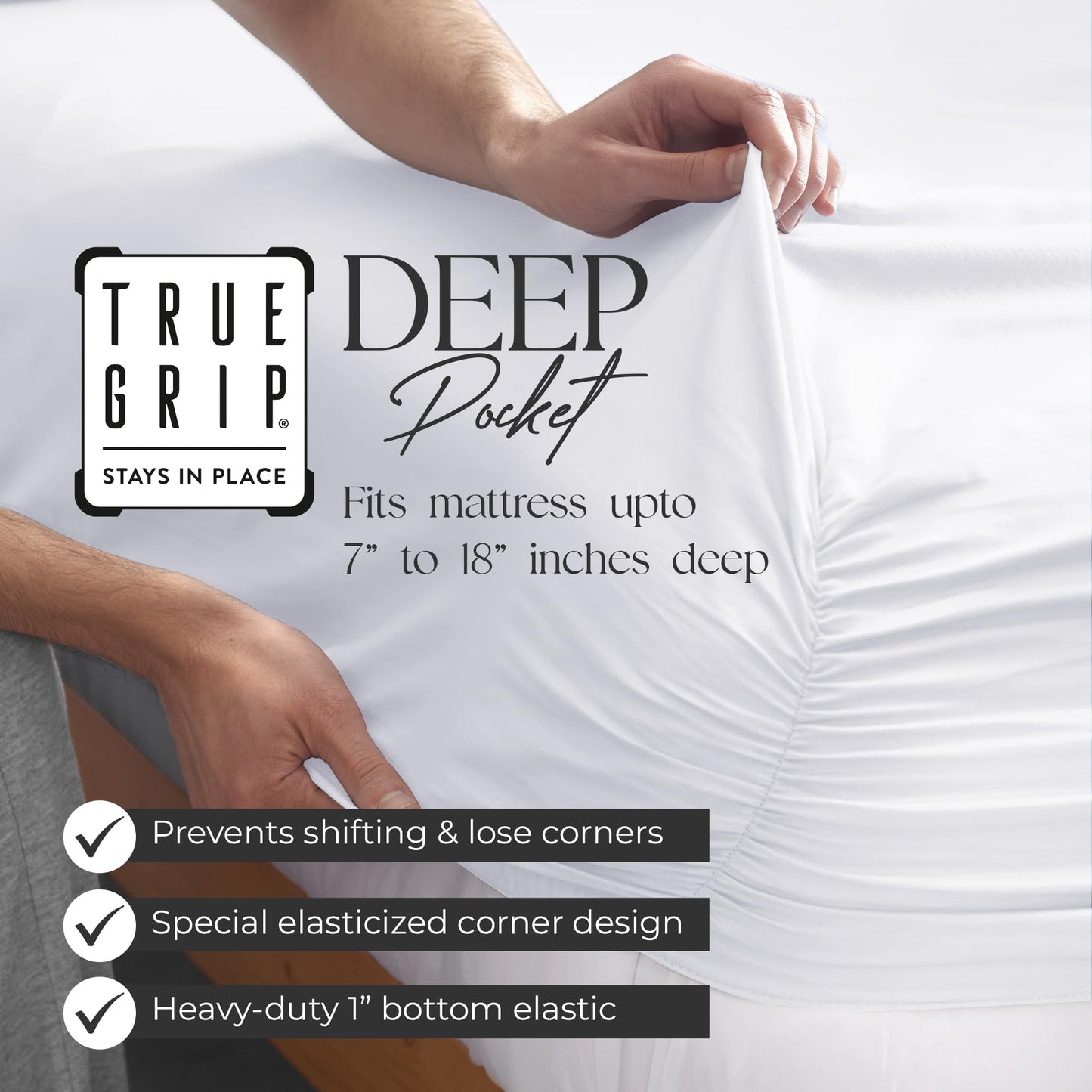 SUPREME ELEGANCE King Size Charcoal Gray Bed Sheet Set, 400 Thread Count Deep Pocket Bed Sheets for King Bed, 100% Cotton Charcoal Gray Sheets, Hotel Luxury Deep Pockets Cooling Sheets