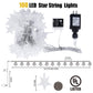 Star String Lights Plug in - 33 ft 100 LED Star Fairy String Lights with Remote and Timer, Waterproof for Bedroom Porch Wedding Party Patio Garden Tent Indoor Outdoor Décor, Warm White