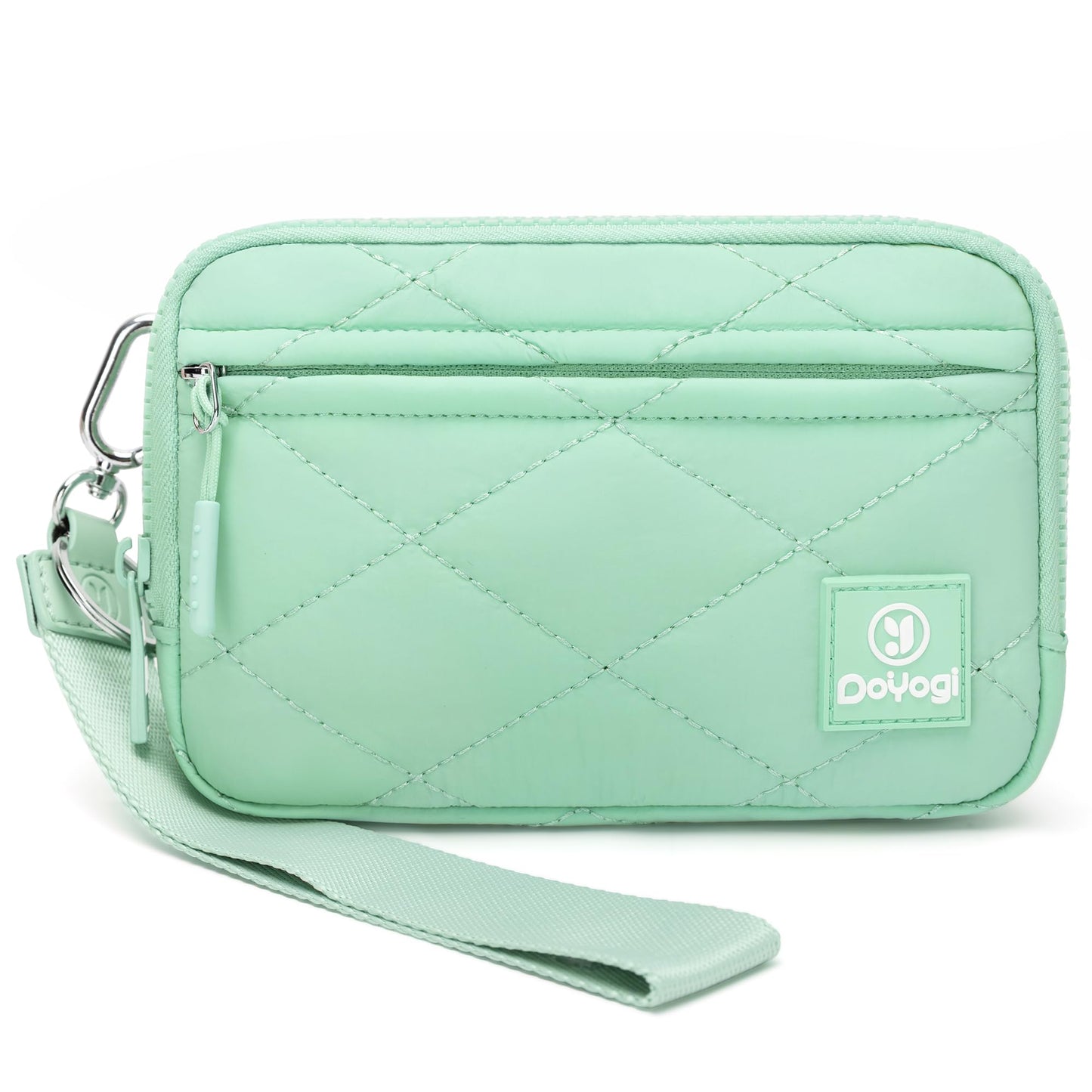DOYOGI Wristlet Wallets for Women,Small Crossbody Bags Shoulder Handbag,Phone Organizer (Green)