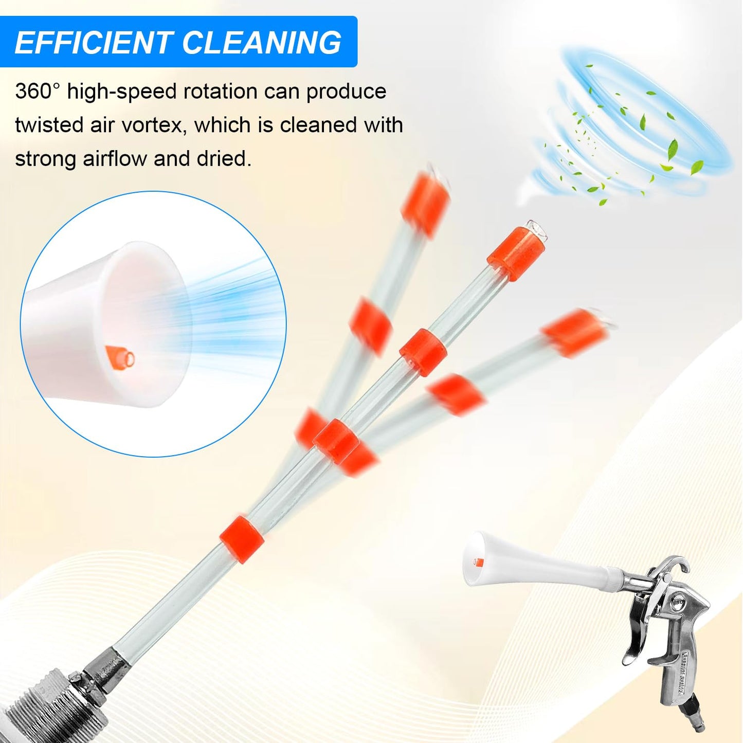 QZQUFJ Air Compressor for Car Detailing Detailing Tool, High Pressure Air Gun Dry Cleaning Tool Kit, Air Gun, Car Clean Gun, Cleaning Gun, for Car Dry Cleaning