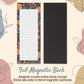 MATICAN Grocery List Magnet Pad for Fridge, 6-Pack Magnetic Note Pads Lists, 60 Sheets Per Pad, 6 Cute Floral Designs, Full Magnet Back To-Do-List Notepads