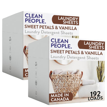The Clean People Laundry Detergent Sheets - Laundry Soap - Ultra Concentrated, Recyclable Packaging, Stain Fighting - Fresh Scent, 32 Pack