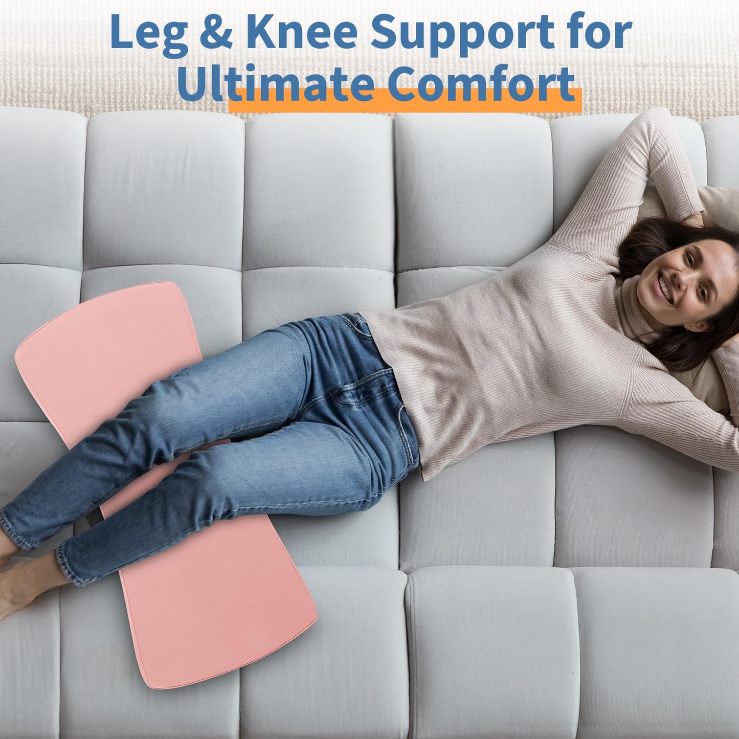 Lumbar Support Pillow for Bed Relief Back Pain: Lower Back Pillow for Sleeping - Memory Foam Waist Pillow - Back Wedge Bolster Pillow for Side, Back&Stomach Sleepers - Bed Rest Pillow for Car, Sofa