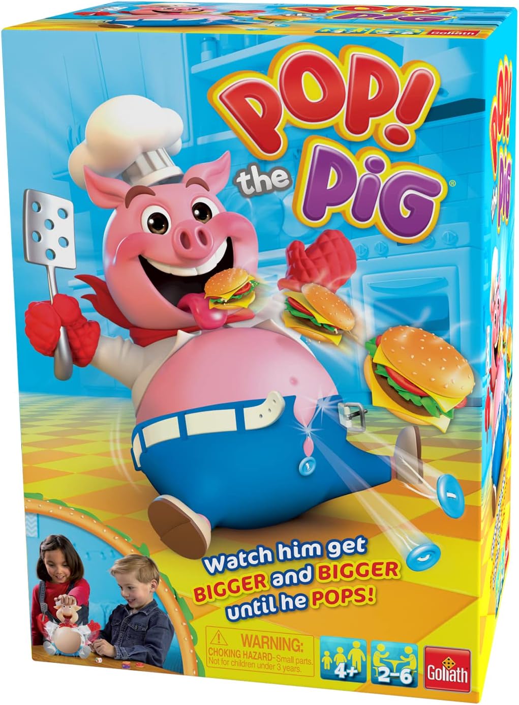 Goliath Pop The Pig (Bigger & Better) w/Greedy Granny Old Maid Card Game, Multi Color