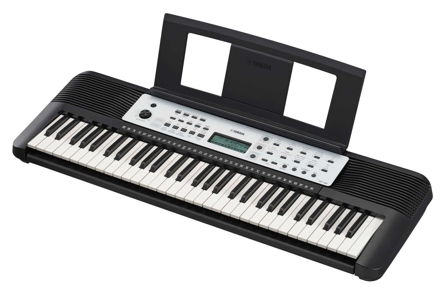 Yamaha 61-Key Portable Keyboard for Beginners with Built-In Songs, Quiz Mode, Music Rest, with Power Adapter YPT280