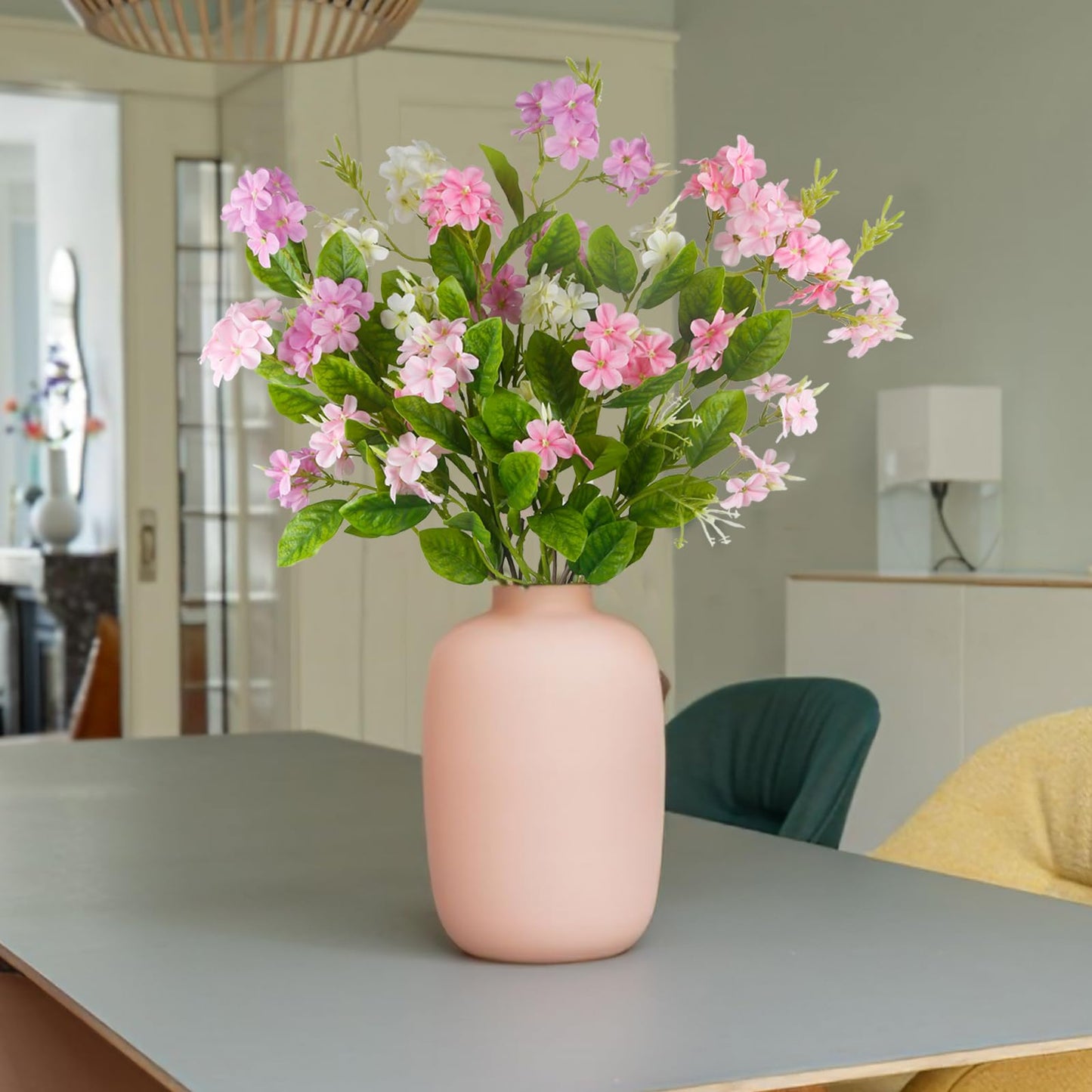 FAICOIA 4 Pcs Artificial Flowers for Decoration 34 Inch Faux Silk Spring Summer Flower Branches Long Stem Silk Wildflowers Artificial Flowers Bulk Floral Arrangement for Vase Home Table Centerpieces