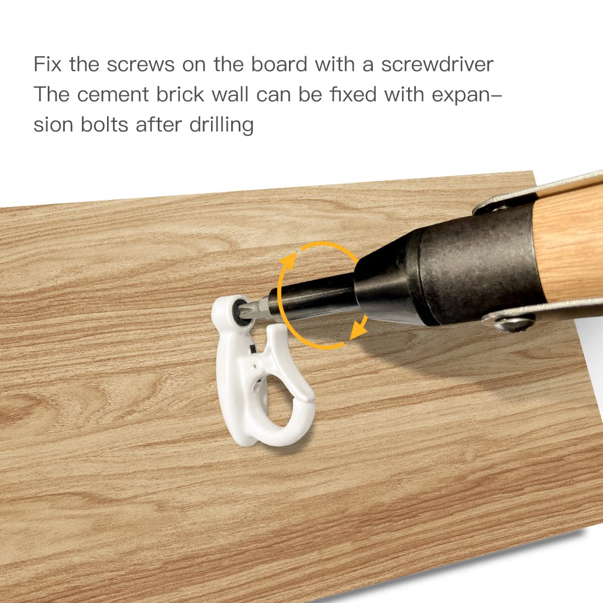 GEZIDEA Light Hanger Hooks,String Light Hooks,Screw-in Hooks for Hanging String Lights and Wire,Plants,Wind Chimes,Plastic,White,20 Pack