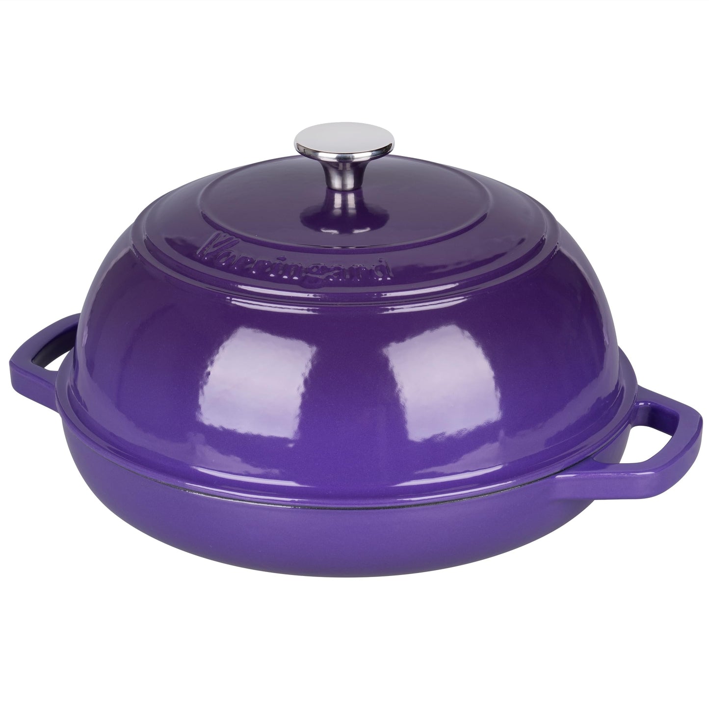 VORRINGARD Enameled Cast Iron Dutch Oven Pot with Lid, Bread Oven for Sourdough Bread Baking, Dutch Ovens with Bread Proofing Basket& Baking Supplies Set, 6 Quart, Purple