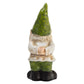 Alpine Corporation 12" Tall Traditional Outdoor Garden Gnome Yard Statue Decoration
