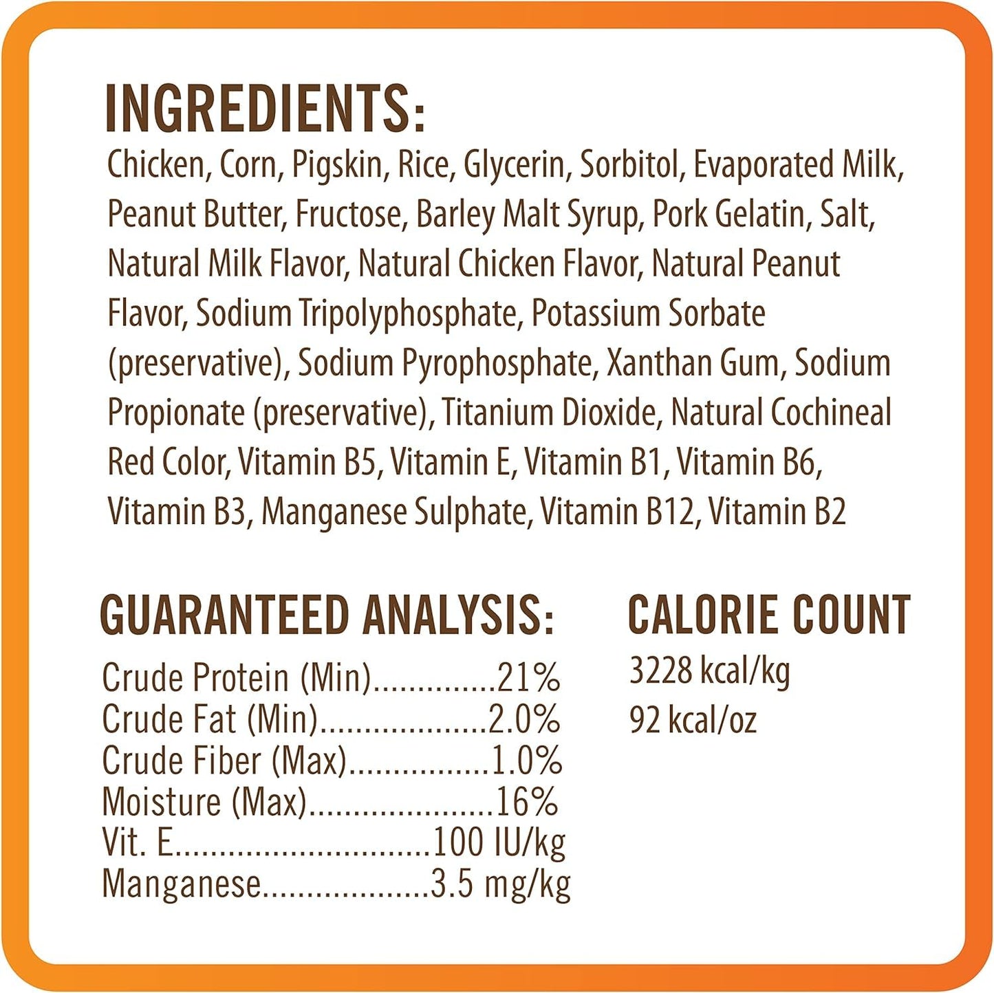 Nutri Chomps Dog Chews, 5-inch Twists, Easy to Digest, Rawhide-Free Dog Treats, 15 Count, Real Chicken, Peanut Butter and Milk flavors