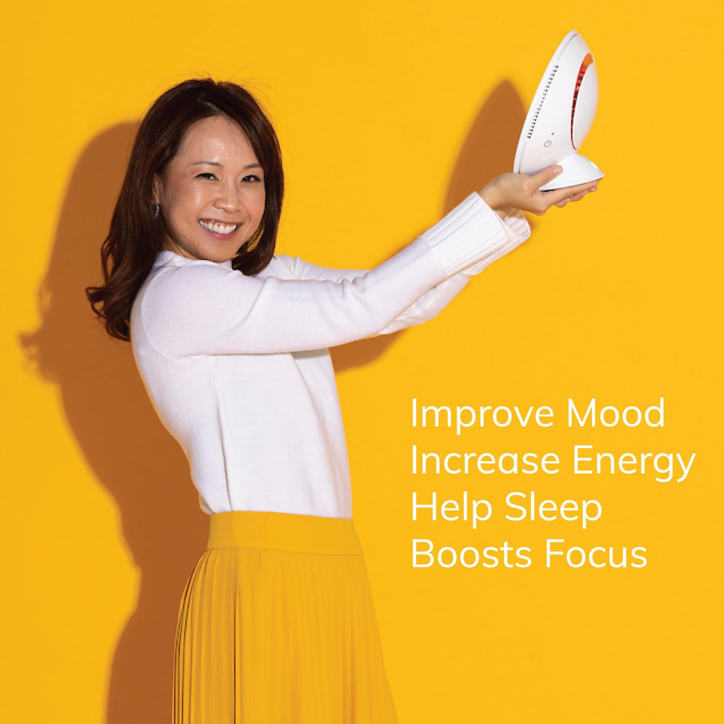 Circadian Optics Light Therapy Lamp | Ultra Bright 10,000 Lux Full Spectrum UV-Free LED Light | Leo