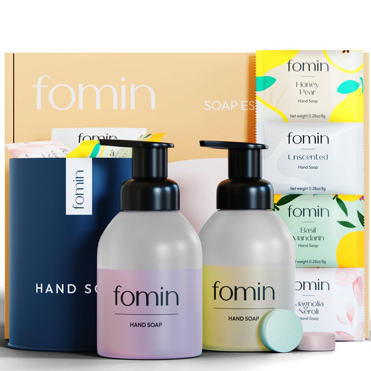 FOMIN Foaming Hand Soap Tablet Refills (6 Count) - Makes 48 fl oz (6 x 8 fl oz) - Unscented -Foaming Hand Soap Tablets, Sustainable Soap Tablets for Hand Wash
