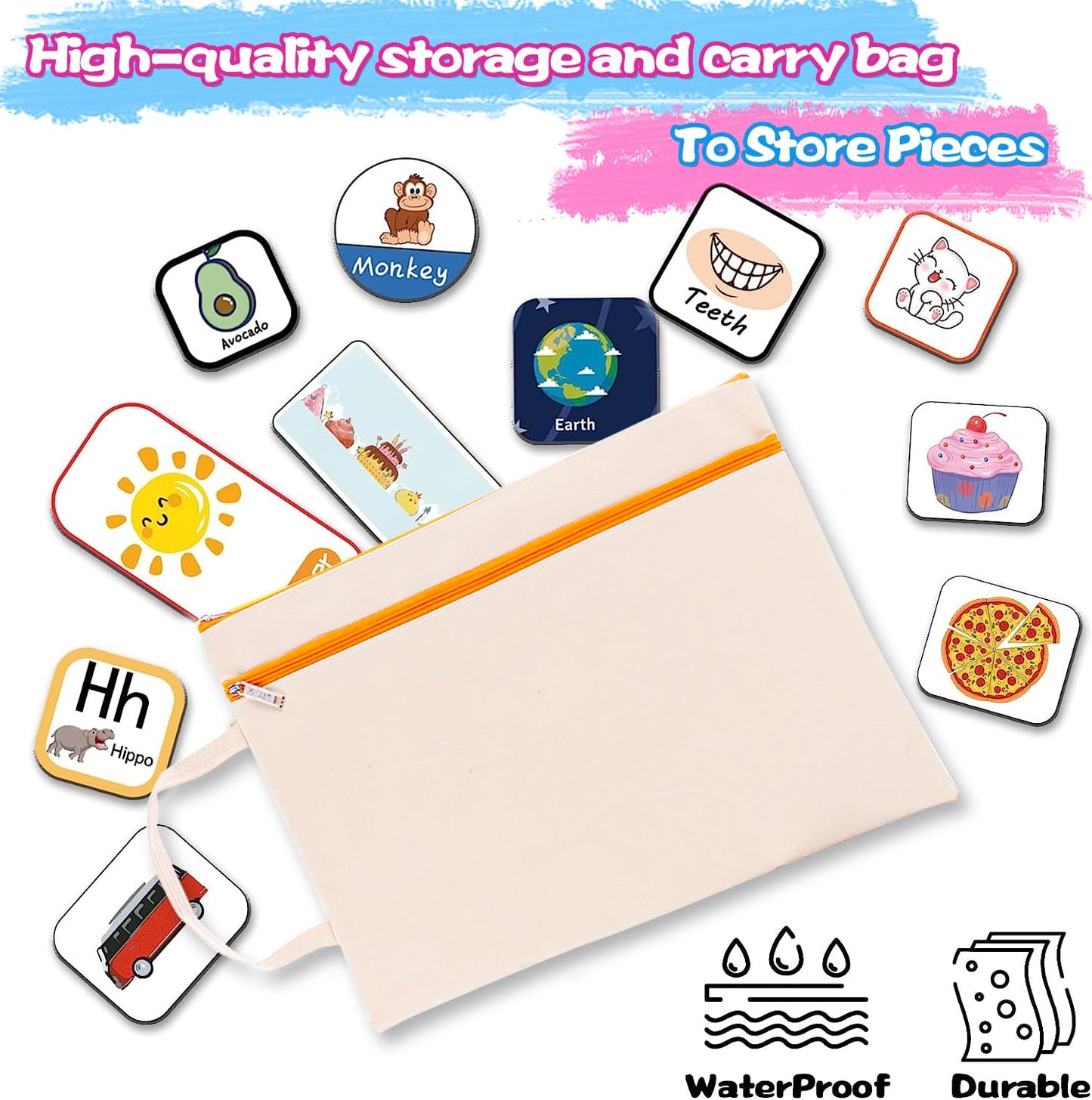 HeyKiddo Toddler Busy Book, New Upgraded Autism Toys for Kids, Preschool Activity Binder for Autism & Special Needs, Drawing/Educational Book for Home School Learning