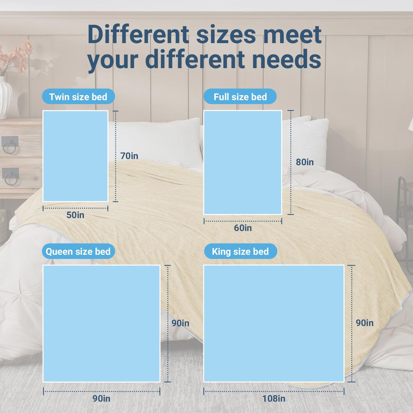 Cushious Cooling Blanket Throw Size 50"x70", Summer Lightweight Breathable Ice Blanket, Cooling Blankets for Hot Sleepers Night Sweats Adults Absorb Heat Keep Cool