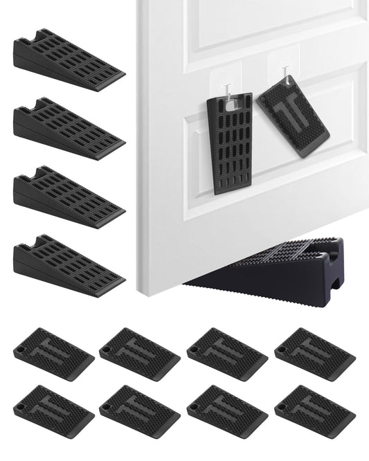 Furniture Levelers - Stackable Rubber Leveling Shims Door Stopper Wedge for Wobbly Table, Chair, Cabinet Fix, Indoor and Outdoor Use