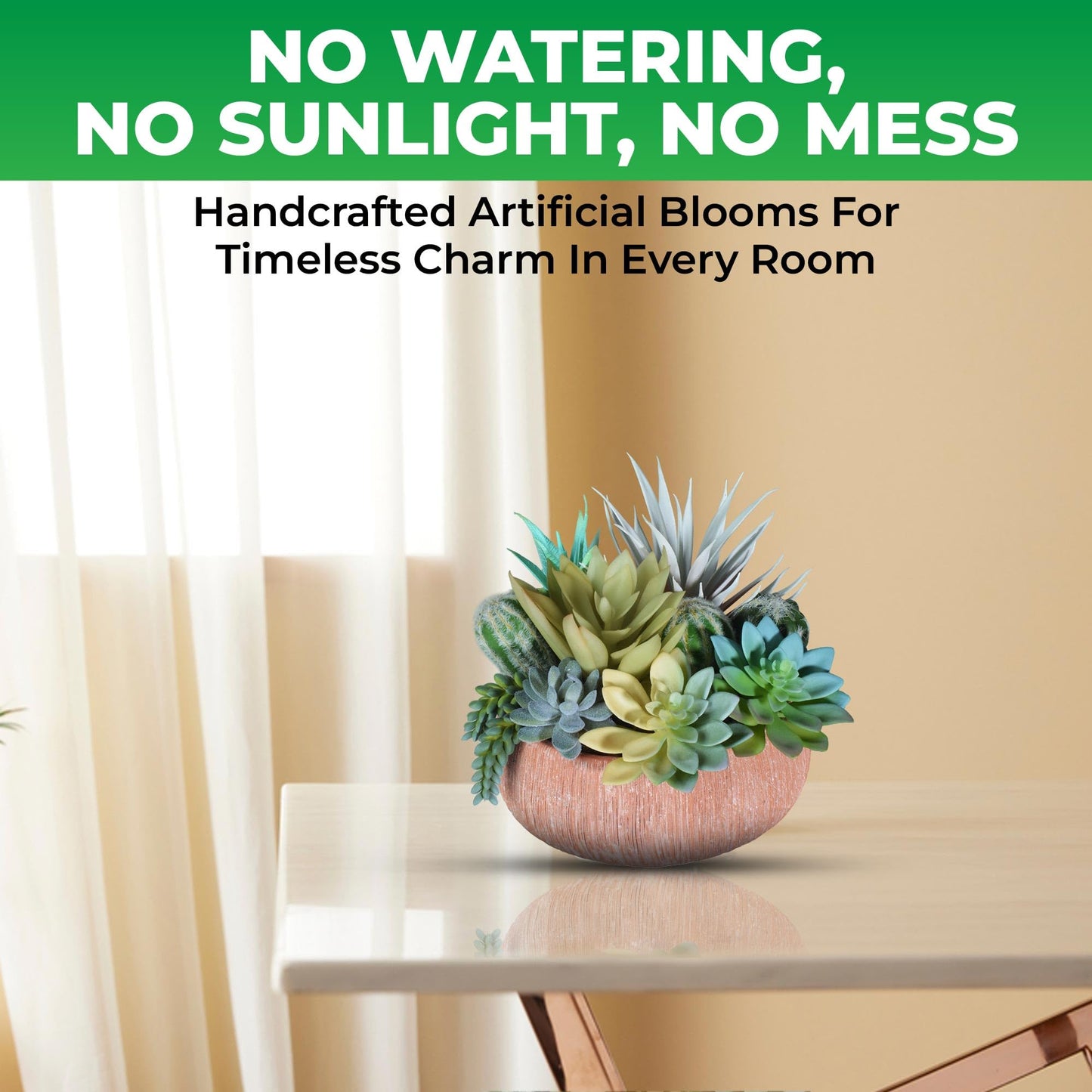 Hisow Premium Assorted Artificial Succulent Collection - Large Real Touch Artificial Cactus, Aloe Vera & Succulent Plants Artificial with Pots for Home Office Indoor (Artificial Coconut Shell - Pot)