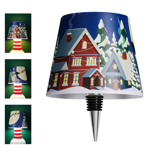 SOUDFK 2025 New Wireless Bottle lamp, Customized Indoor/Outdoor Decoration (Blue Elk)