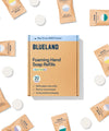 BLUELAND Foaming Hand Soap Refill Tablets, 4-Pack, Variety Scents, Eco Friendly Cleaning Products, 4 x 9 Fl oz