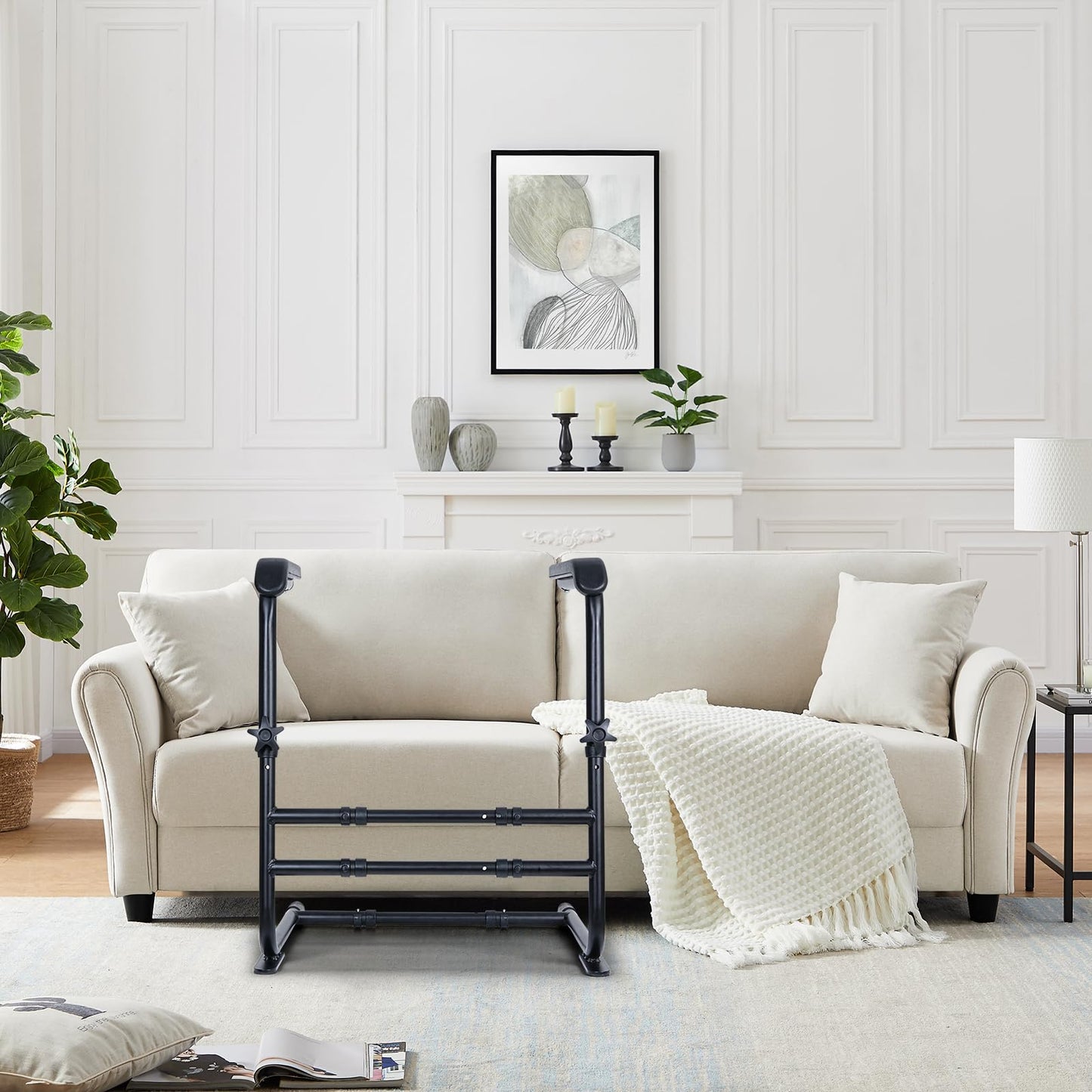 ALIESTFDNO Adjustable Stand Assist for Couch, Chair Assist for Elderly, Chair Lift Assist Devices for Seniors, Safety Stand up Rail,Black