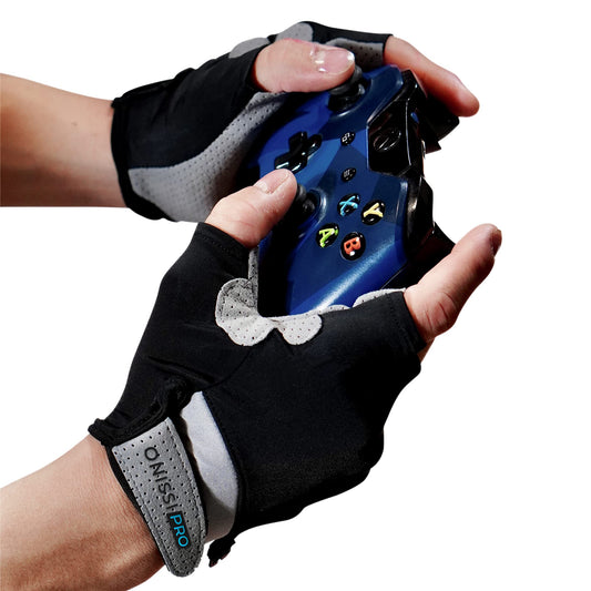 ONISSI Pro Gaming Gloves for Sweaty Hands | Gamer Gloves for PS4/PS5/Xbox/Computer/PC/VR/Mobile/Sim Racing