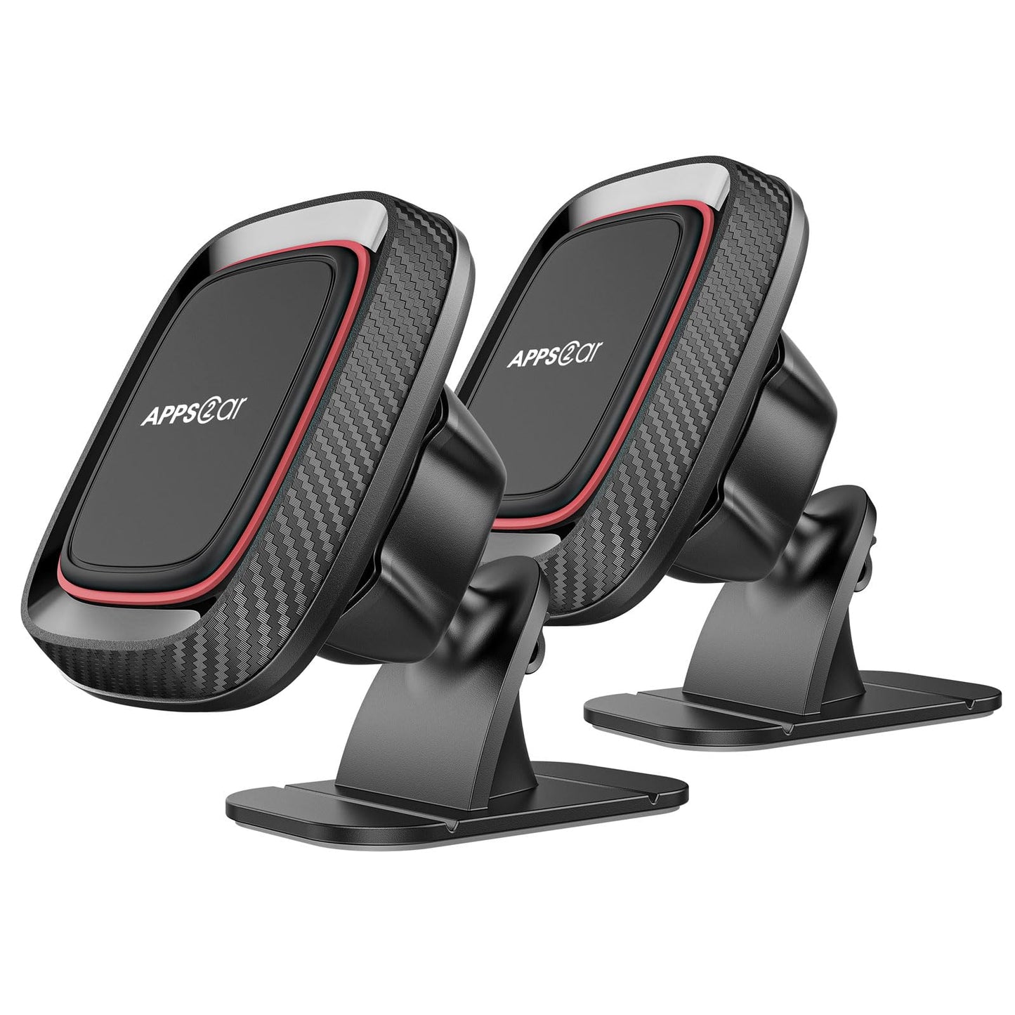 [2 Pack] Magnetic Phone Holder for Car, APPS2Car [Super Strong Magnet] Phone Mount for Car, Dashboard Magnetic Car Phone Holder Mount with Strong VHB Adhesive Mounting, Compatible with iPhone, Samsung