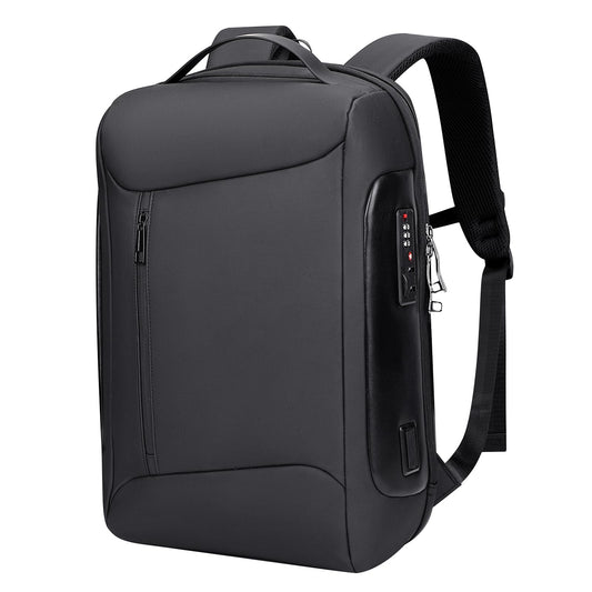 WITZMAN Anti-theft Business Laptop Backpack for Men with USB Charging Port Smart Work Backpack 15.6 Inch Laptop(BN008 Black)