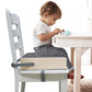 Eiury Toddler Dining Table Booster seat, PU Washable Waterproof Double seat Belt Non-Slip Bottom Booster seat for Dining Toddler, Portable Travel Increase Cushion