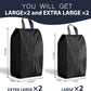 Shoe Bags for Travel - 4 Pack Extra Large Waterproof Travel Shoe Bag for Men & Women with Zipper & Handle - Travel Essentials, Portable Packing for Gym, Storage for Luggage, Closet