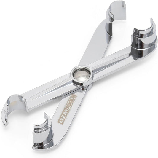 OEMTOOLS 24688 Transmission Line Disconnect Tool, Quickly Removes 3/8" and 1/2" Oil Cooler Lines, Step Design for Ford and Cadillac Vehicles, Durable Metal Construction