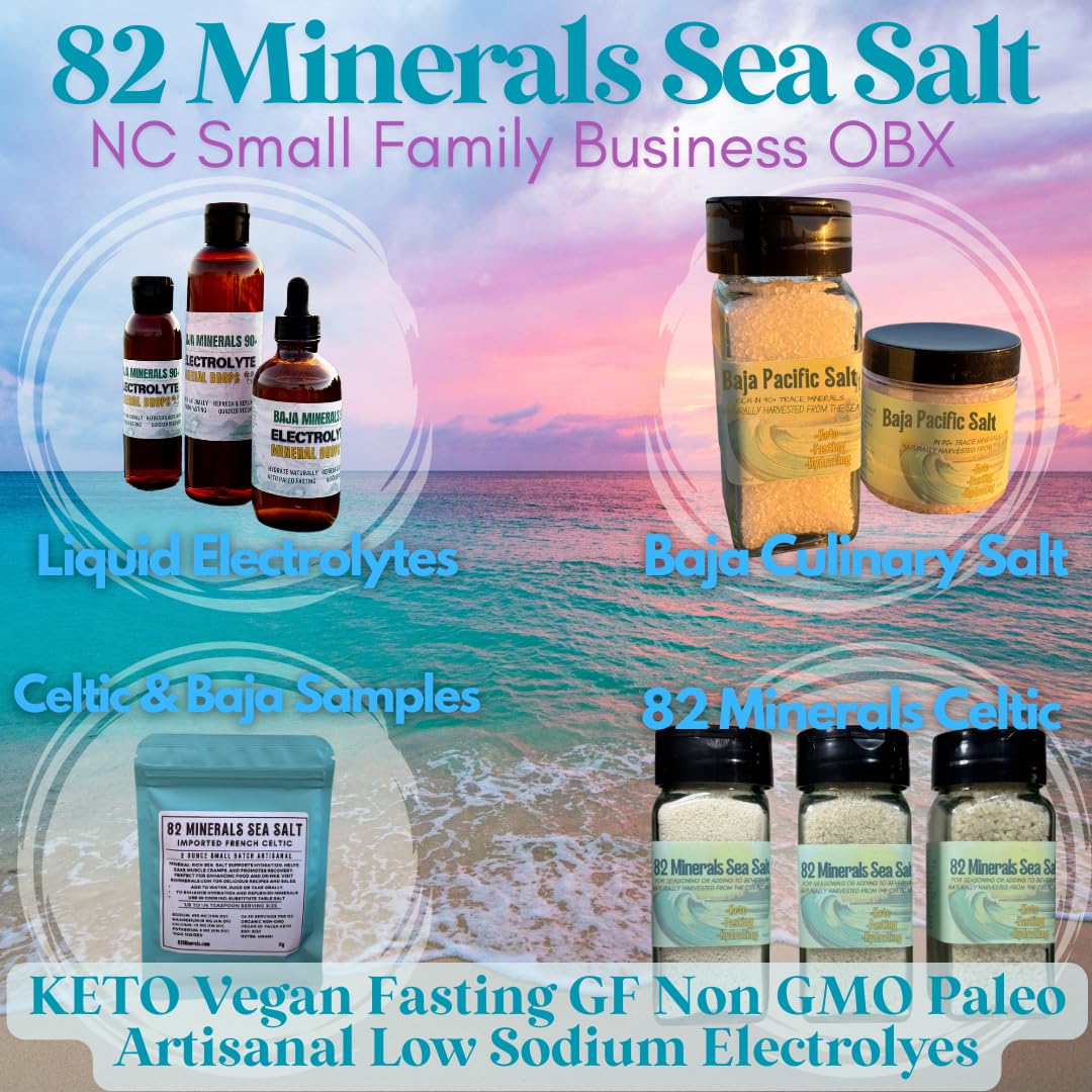Baja Liquid Electrolytes | Ultra-Concentrated Drops (2 oz) -Natural Organic Non GMO | 100 Servings- Keto Vegan Paleo GLP 1- BAHA Minerals w- Magnesium Potassium (2oz Glass Dropper)