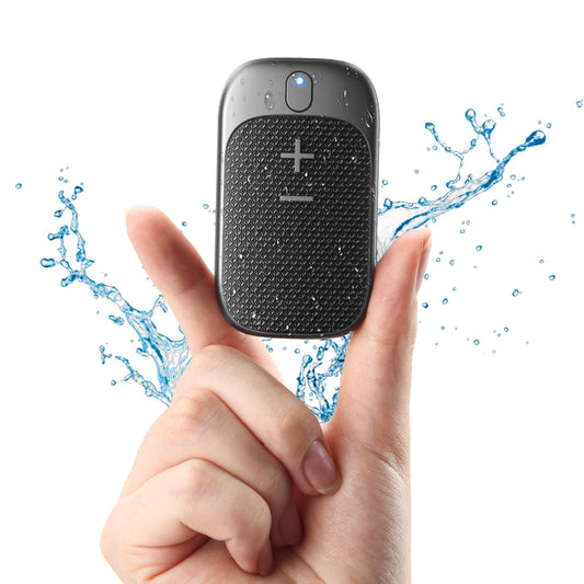 SUPERONE Wearable Bluetooth Speaker, Clip-On Wireless Portable Speakers with Mic for Calls, Up to 18 Hours Battery Life, IPX5 Waterproof Mini Speakers for Outdoor Travel Run