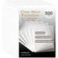 Sheet Protectors 8.5 x11 Inch, 100 Pack Page Protectors for 3 Ring Binder, Top Loading Plastic Sleeves with Reinforced 3-Hole Punch for Binders, Letter Size, for Documents and Photos, Office Supplies.