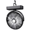 Portable Camping Fan with LED Lantern- 40H Work Time Rechargeable Battery Operated Fan with Hanging Hook for Tent Car RV Hurricane Emergency Outages Survival Kit