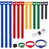 120PCS 6 Inch Cable Ties Reusable Multi-Purpose Wire Ties Cord Organizer Adjustable Cable Management 5 Colors