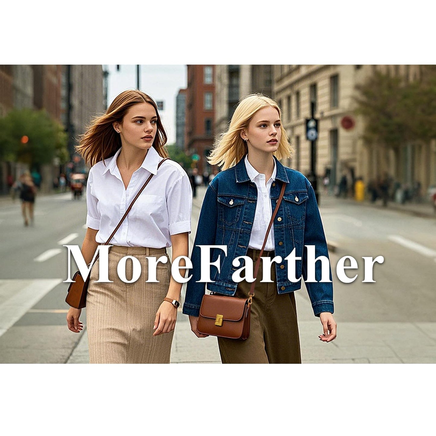 MoreFarther Shoulder Bags for Women, Genuine Leather Crossbody Purses Vintage Handbags-Adjustable Strap Designer Bags (Black)