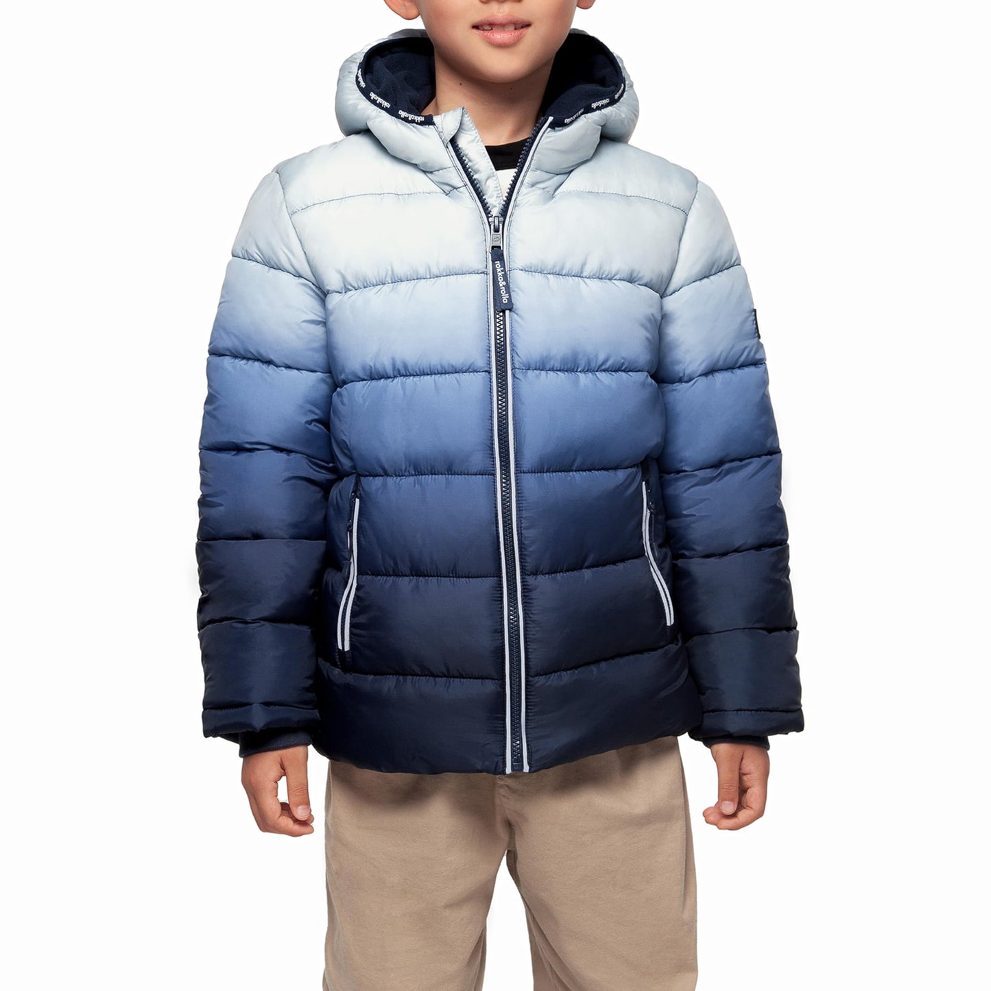 Rokka&Rolla Boys' Heavyweight Puffer Jacket Warm Fleece Lined Winter Coat