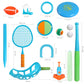Outdoor Toys for Kids-8 in 1 Fun Outdoor Kids Sports Suit Combination-This Backyard Game is Perfect for Family Outdoor Activities