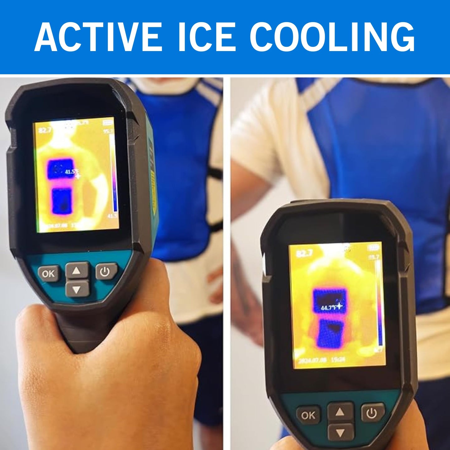 CHILLSWIFT Cooling Vest for Men & Women - Adjustable Lightweight Ice Vest, S-XXL, Includes 8 Ice Packs, Ideal for Motorcycle, MS, Mascots & Outdoor Stay Cool Activities