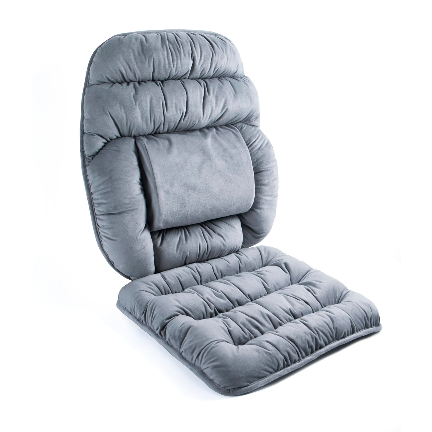 ALIBO Large Size Nonslip Back Support Cushion Low Back Pain Relief Pillow Seat Cushion with Lumbar Rest for Office Chair,Recliner,Rocking Chair,Wheelchair,Auto Car with Long Adjustable Straps