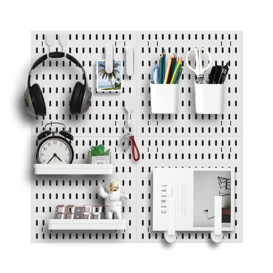 Revamp Your Space With A Versatile Pegboard Kit - Effortlessly Organize Home, Office, And Gaming Setup With Customizable Hanging Solutions (Black)